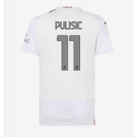 Zenski Nogometni Dres AC Milan Christian Pulisic #11 Gostujuci 2023-24 Kratak Rukav